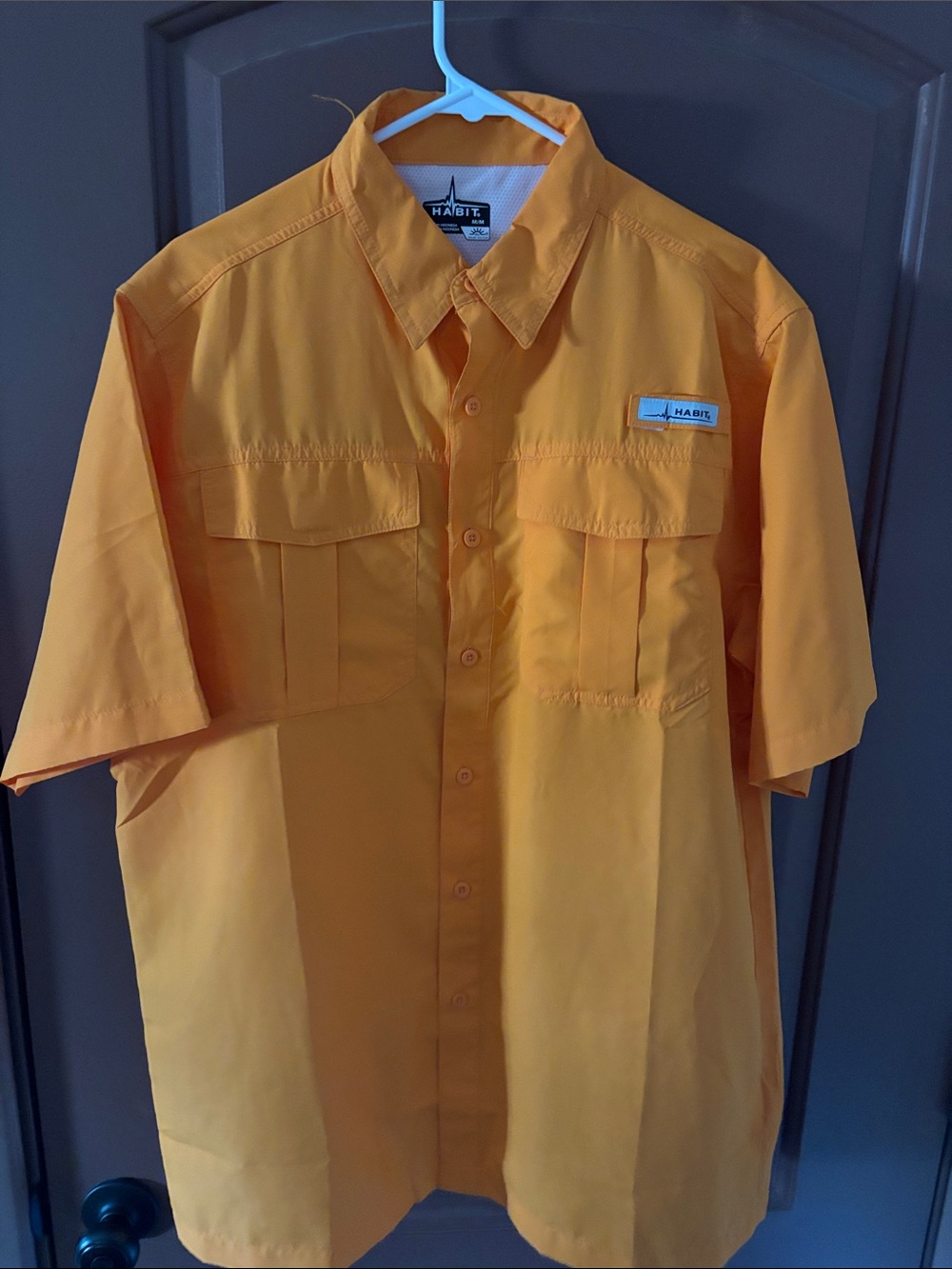 Habitat Orange Short-Sleeve Button-Down Utility Shirt